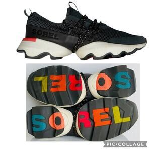 SOREL Womens Kinetic Charcoal Sneaker Sz 8 Glow In Dark | LIMITED EDITION